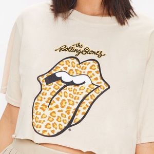 Rolling Stones Crop Tee- from Pretty Little Thing